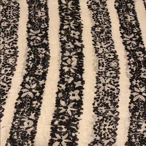 Flowered infinity scarf